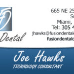 fusion dental graphic branding web design business cards