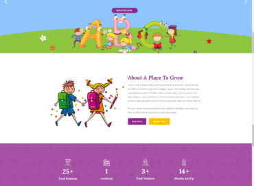 Palmetto Design Firm Portfolio A Place To Grow Preschool Website