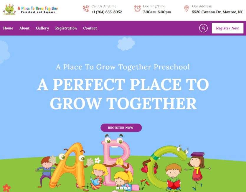 Palmetto Design Firm A Place To Grow Together Preschool