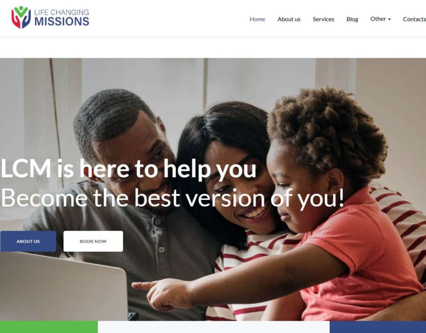 Palmetto Design Firm Life Changing Missions Website